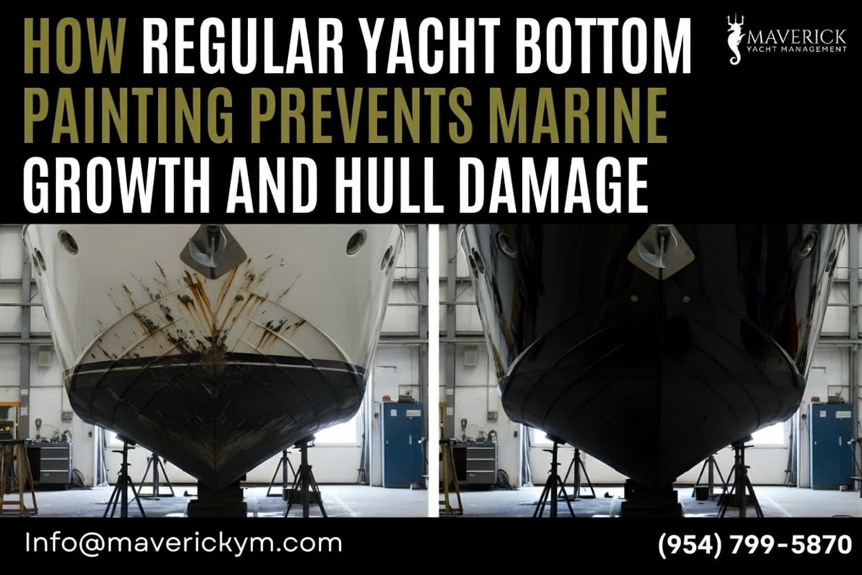 How Regular Yacht Bottom Painting Prevents Marine Growth and Hull Damage