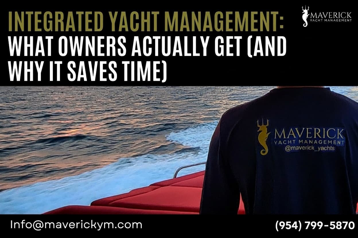 Integrated Yacht Management: What Owners Actually Get (and Why It Saves Time)